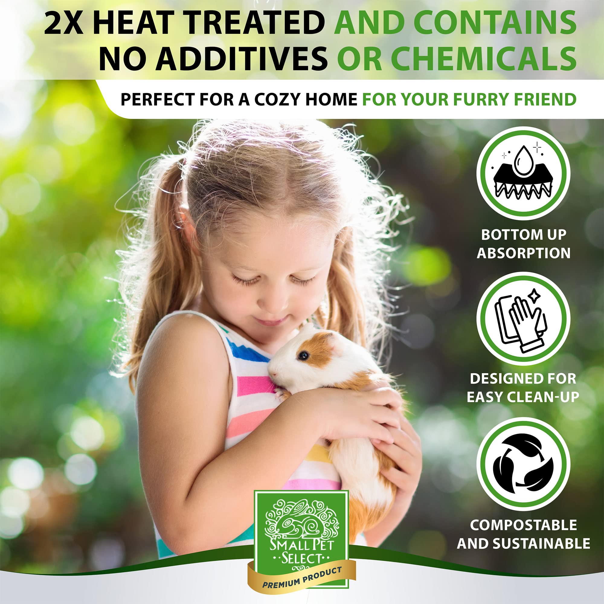 Small Pet Select 100% Natural Corn Cob Bedding For Pets Small Animal & Bird Cage Litter Safe For Hamsters, Guinea Pigs & More -1